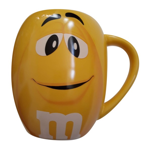 M&Ms Big Face Ceramic Mugs (Yellow)