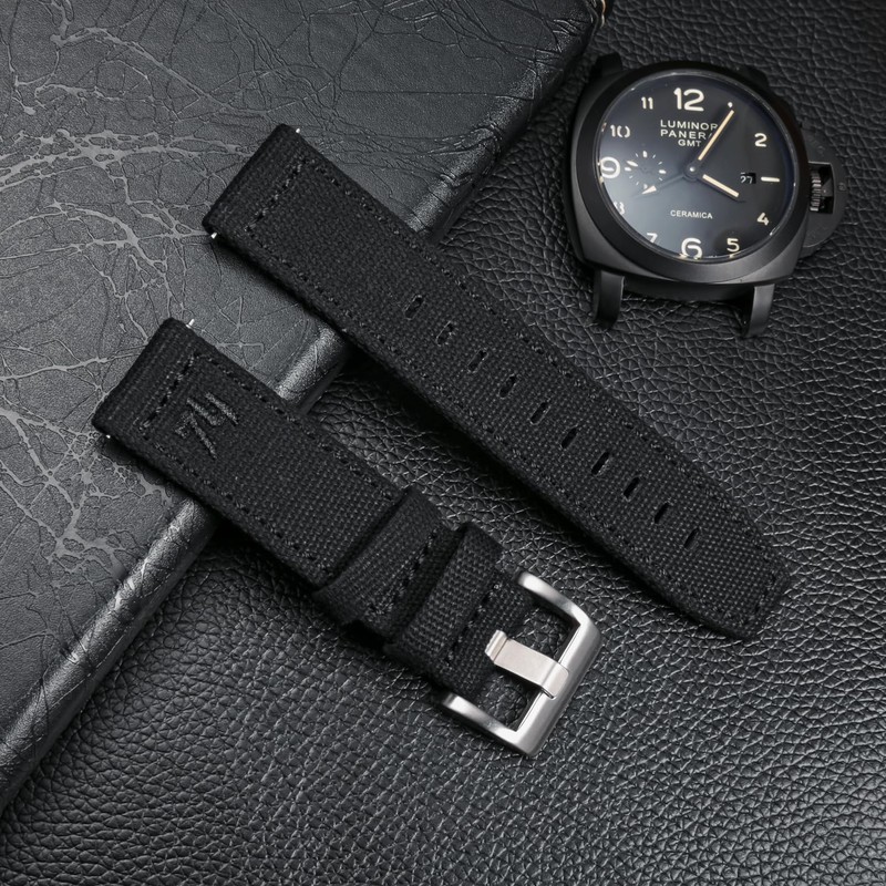 Hemsut Watch Band Watch Strap Soft Canvas Quick Release Watch