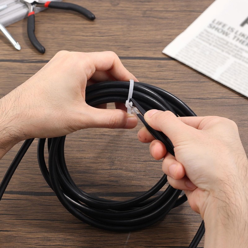BOXOB Cable Tie Opener Tool, Black Stainless Steel Zip Tie