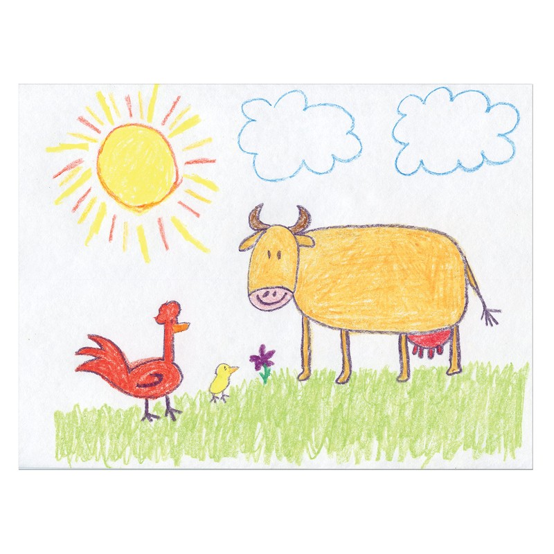 Prang (Formerly Art Street) Drawing Paper, White, Standard Weight, 9"