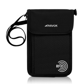 ARVOK Passport Case, Neck Lowering, matte black