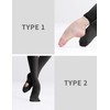 Daydance Black Toddler Girls Transition Tights Ultra Soft Ballet Convertible