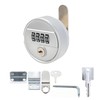 Large Combination Cabinet Cam Lock with Key,4-Dial Combi-cam Locks for