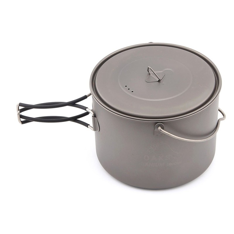 TOAKS Titanium Hanging Handle Foldable Outdoor Camping Cookware Picnic Ultralight