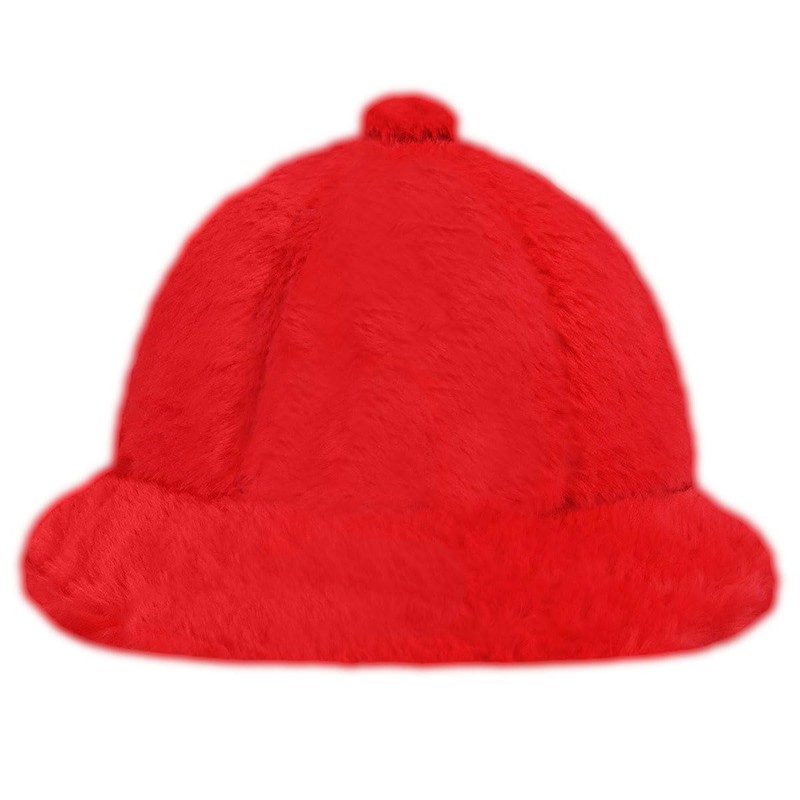Kangol Men's Faux Fur Casual Cap, Scarlet, M