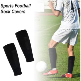Ukontagood 우콘타굿 축구용 4켤레 다리 소매 신 가드 그립 양말 청소년 성인 동반 [White+Black] Ucontagood Soccer 4-Pair Leg Sleeve Shin Guard Grip Socks for Youth and Adults [White+Black]