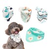 NyyGlykys 犬 バンダナ 首輪 3個セット かわいい 犬用首輪 よだれかけ ペット用のよだれかけで 簡単に取り外せます