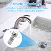 2PCS Universal Bathroom Sink Stopper with Hair Catcher, Pop-Up Drain