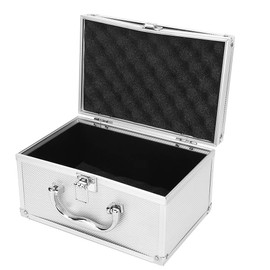 Tool Box Hand Case Lightweight Aluminum Alloy Toolbox Portable Instrumentation Box with Sponge Lining, Great for Personal Use At Home, Ideal for Store Front Display Cases