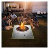 Fire Pit Mat ZITFRI 100x100cm Square Fireproof Mat Grill Mat,