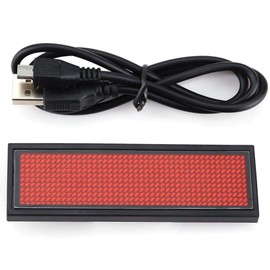 110-240V Name Plate, Red LED Scroll/Name Badge/Message Tag Display Board