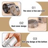 2Pcs Stainless Steel Flour, Sugar, and Salt Shakers – 7oz