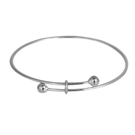 Unbranded Adjustable Bangle Bracelet Silver Plated Copper High Quality Unique Loops - N208