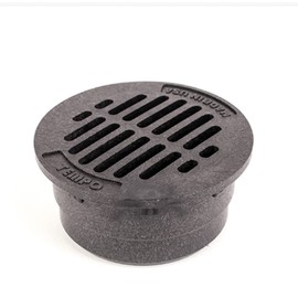 Premium USA Made 3" Inch Outdoor Round Flat Drain Grate Cover - Fits All 3" Inch SDR Sewer & Drain Pipe/Fittings, Also Fits Triple Wall Pipe & Corrugated Pipe 3" NOT for Standard PVC (Black)