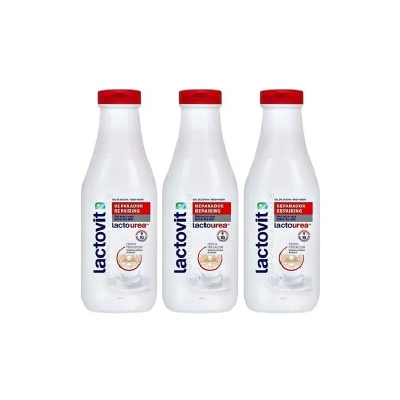 Gel De Baño Corporal Lactovit 600 Ml / 3 Piezas