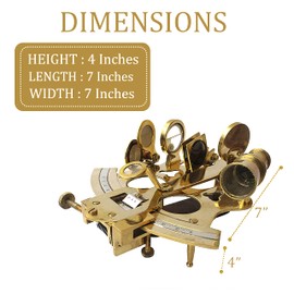 Vintage Ship History Sextant with Hardwood Box Antique Marine Collectible Functionally Calibrated Sextant