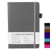 ZephyrNote Notebook A5 Lined Hardcover, Premium 80 GSM Paper, Journal