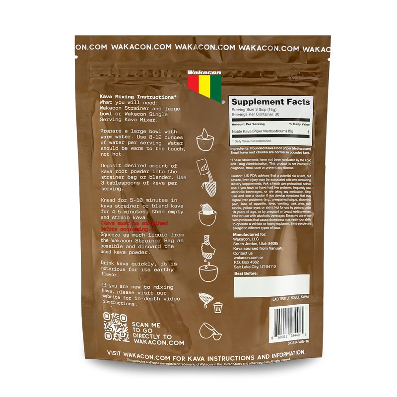 Wakacon Vanuatu Waka Kava Powder - Premium Noble Kava from