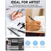 Nicpro 34PCS Black Art Mechanical Pencils Set, Metal Drafting Pencil