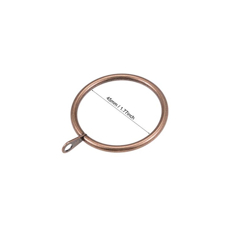 sourcingmap Curtain Rings Metal 45mm Inner Dia Drapery Ring for