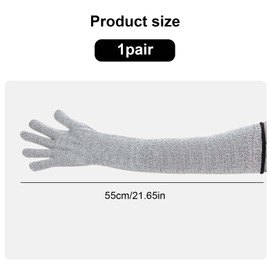 ShiningUU Guard Gloves Long Gardening Guard Glove | Heavy Duty Arm Protection for Women Can Scratch-Resistant Arm | Cut Resistant Safety Gloves | Garden Gifts for Men(55cm)