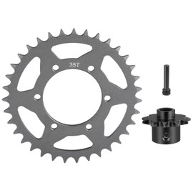 RCHUBAM 35T RC Motor Hub Chain Sprocket Gear + 11T Metal Front Chain Sprocket Upgrades Parts Accessories for Losi 1/4 Promoto MX Motorcycle Dirt Bike