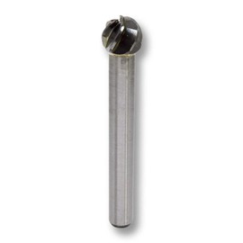 Benchmark Abrasives Ball Shape Premium Tungsten Carbide Burr with 1/4 Inch Shank Aluminum Cut Rotary Tool, Engraving Tool for Non-Metals Shaping Carving (SD-3NF)