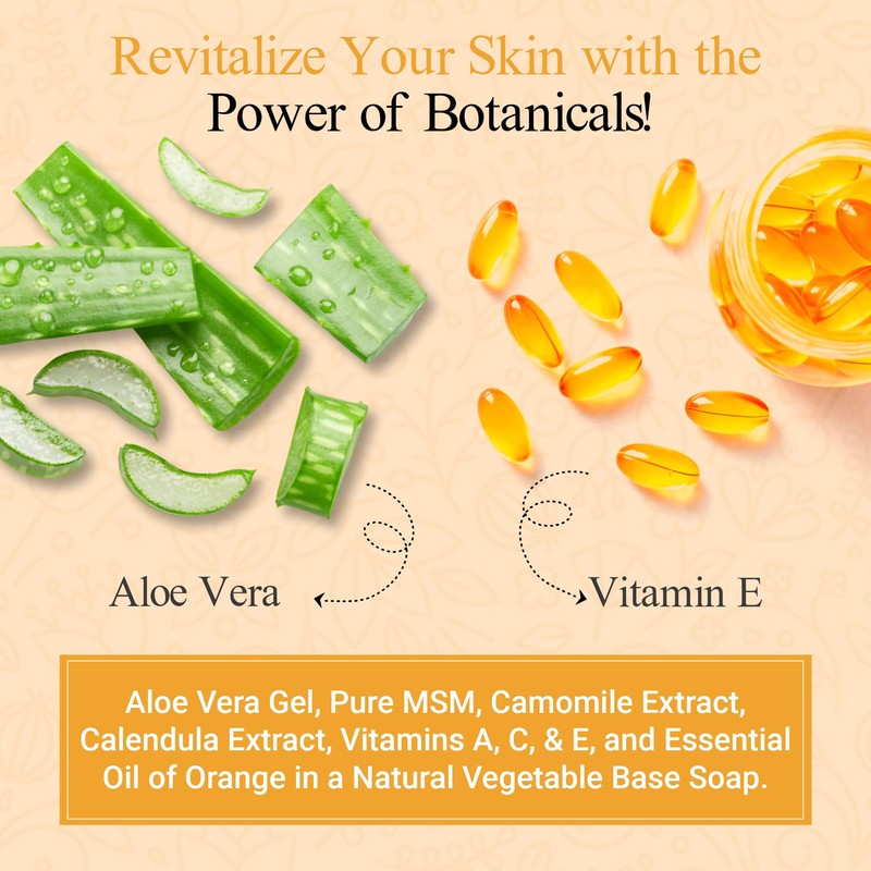 At Last Naturals MSM Soap Bar Body Soap for Men