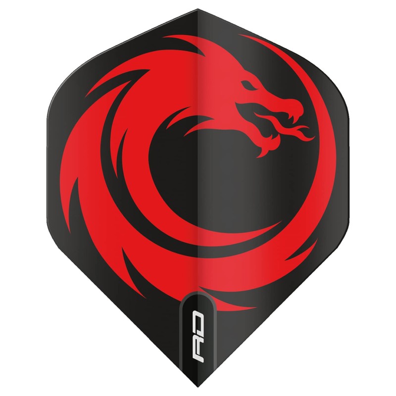 RED DRAGON Black Dragon Design Hardcore XT Dart Flights -
