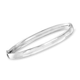 Ross-Simons 6mm Sterling Silver Bangle Bracelet. 7 inches