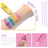 2 Pcs Body Glitter Stick, Face Glitters Gel Chunky Sequins,