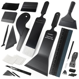 Gomake Window Tint Kit Vinyl Wrap Tool Car Windshield Back Window Tinting Tools with Bulldozer Squeegee Scrubber Paddle,Rubber Blade Scraper,Film Cutter for Car Wrapping,Vinyl Film Installation
