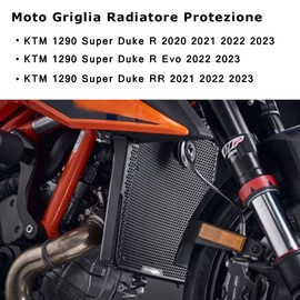1290 Superduke R 2020-2023 Motorcycle Radiator Grille Protector for 1290 Super Duke RR 2021-2023 1290 Superduke R Evo 2022 2023 - Black