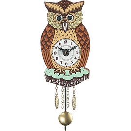 Alexander Taron 201QP Engstler Battery-Operated Clock-Mini Size-4.5" H x 2.75" W x 1.75" D, Brown