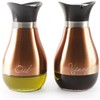 Circleware Cafe Copper and Glass Olive Oil and Vinegar Dispenser