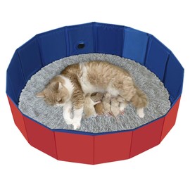 Cat Birthing Box,Whelping Box for Cats,CAT Birthing Nesting Box，Whelping Pool,Cates Birth Supplies,Foldable Cat Bath Pool,Convenient Storage, Easy to Clean，Can be Used Indoors or Outdoors