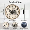 CHGCRAFT Wall Clock Country Style Chicken Wall Clock Non-Ticking Clock