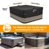 Kipiea 600D Outdoor Waterproof Square Hot Tub Cover Protector, Heavy