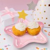 Cheerland Rainbow - Plato de papel desechable holográfico en forma