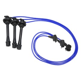 ACROPIX Car Spark Plug Coil Wire Ignition Coil Harness Cable 5mm Compatible with Toyota 1903720011 for Camry Sienna Solara 3.0L 3pcs