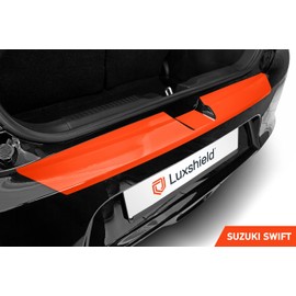 Luxshield Car Bumper Protector Set for Suzuki Swift 6 (VI) RZ/AZ I 2017-2020 - Rear Bumper guards for cars, anti scratch, Paint Protection For Sill - Transparent