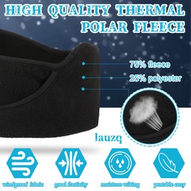 Neer 3 Pcs Ear Warmer Ball Cap Windproof Fleece Cap Muffs Warming Hat Ear Muffs Winter Weather Headband Ear Warmer Men Women