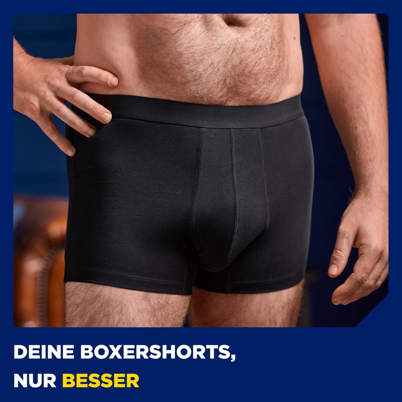 TENA Men Protective Boxer Shorts M