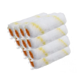 PDETVEO 10PCS 4 Inch Paint Roller Covers, Microfiber Paint Roller for Painting, Walls, Ceilings, Clean Stains