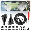 22PCS 13Ft Windshield Washer Hose Repair Kit,Windshield Washer Nozzle Replacement