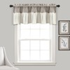 Lush Decor Linen Button Farmhouse Valance, 52" W x 18"
