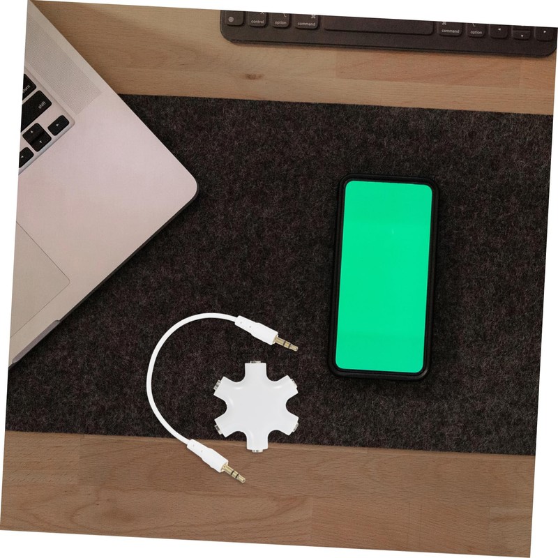 NOLITOY Hexangular Earphone Splitter Adapter Way Audio Connector for Music