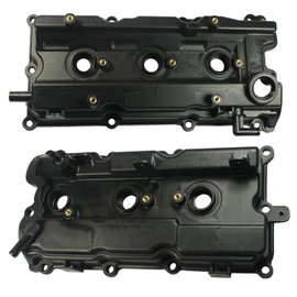 JDMSPEED New Engine Valve Cover With Gaskets Left & Right Side Replacement For Altima Maxima Murano I35 V6 3.5L 2002-2007 Replace# 264-985 264-984 13264-8J113 13264-7Y000 (Set of 2)