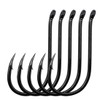 9KM DWLIFE 100pcs Black Chinu Hooks with Tube Worm Soft