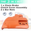 Adefol 537107803 Clutch Cover Assembly，340 Chain Brake Cover Assy for